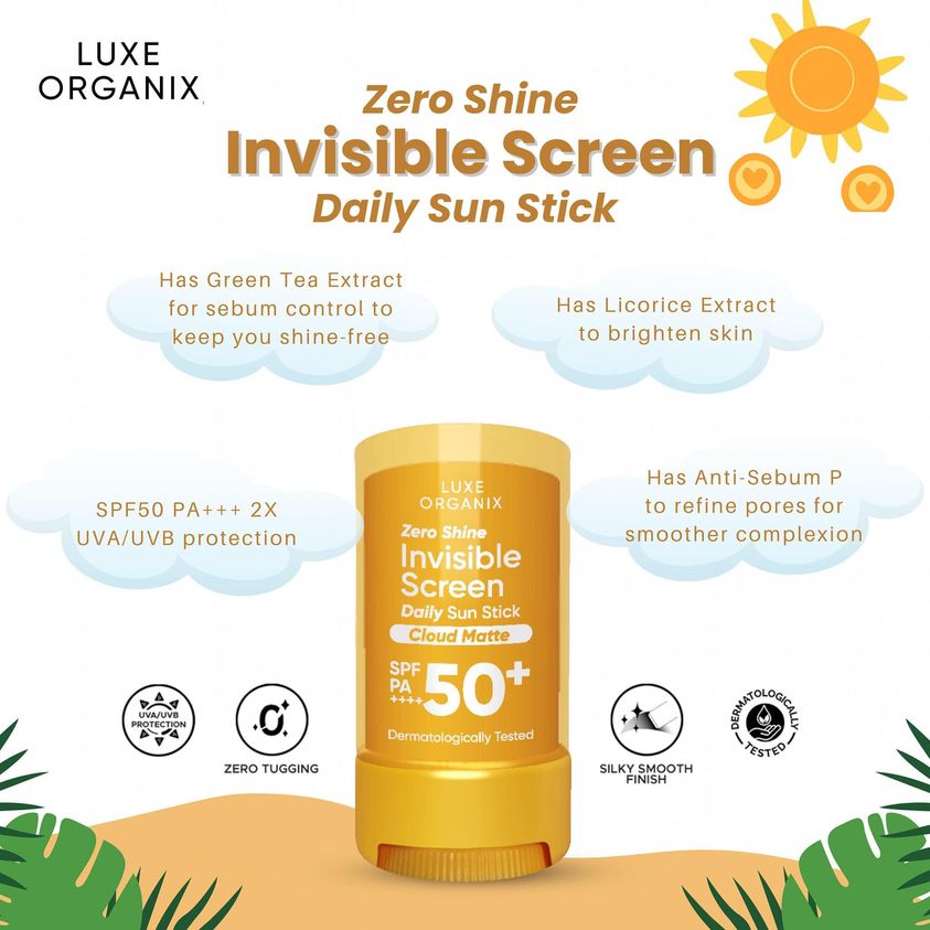Luxe Organix Invisible Screen Daily Sun Stick SPF50+PA++++ 17g
