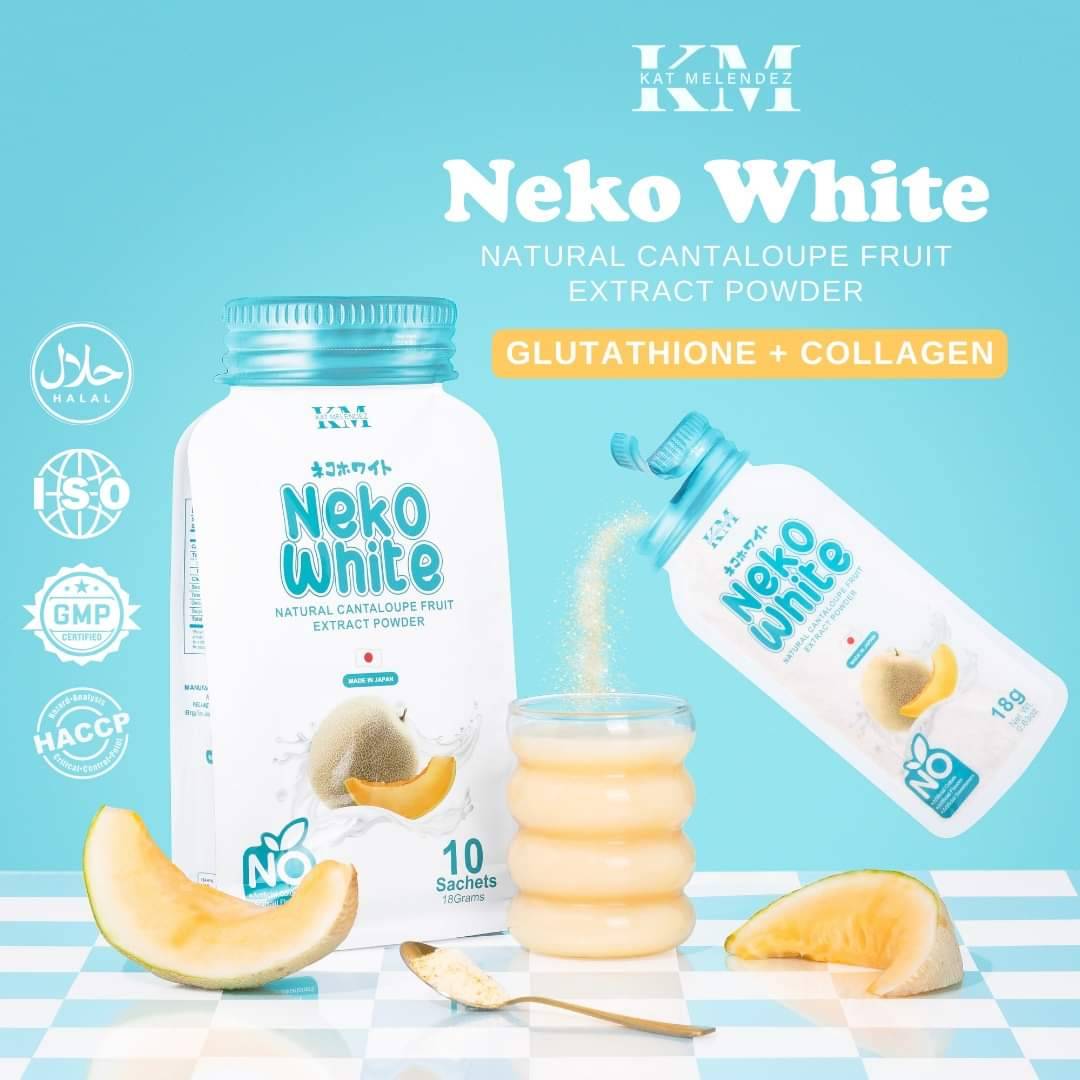 Neko White Natural Cantaloupe Fruit Extract Powder Drink Glutathione+Collagen