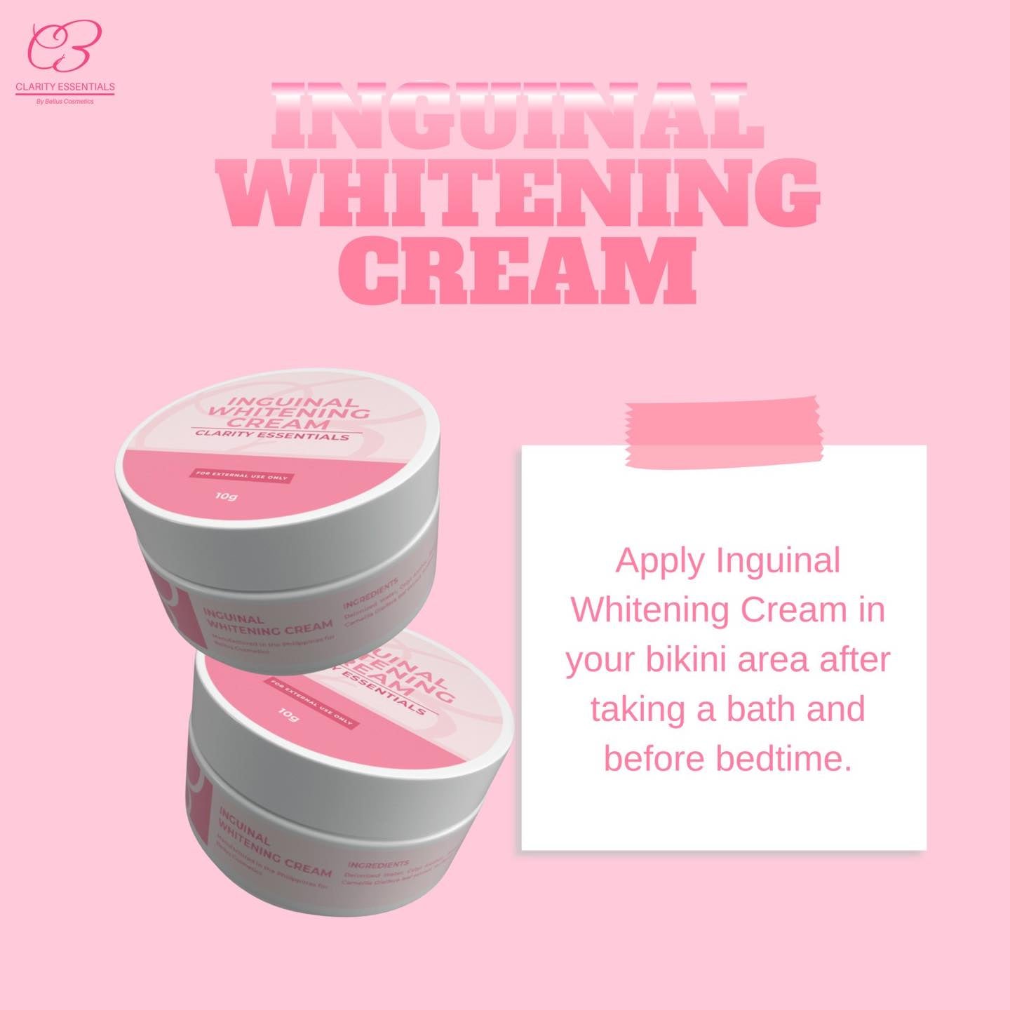 Clarity Essentials Inguinal Whitening Cream 25g