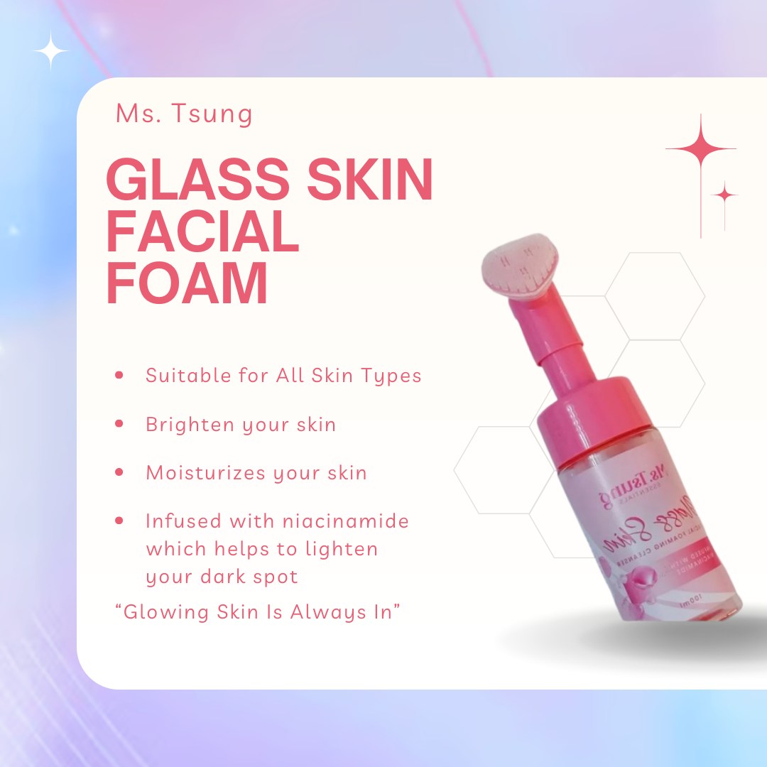 Ms. Tsung Glass Skin Facial Foaming Cleanser 100mL
