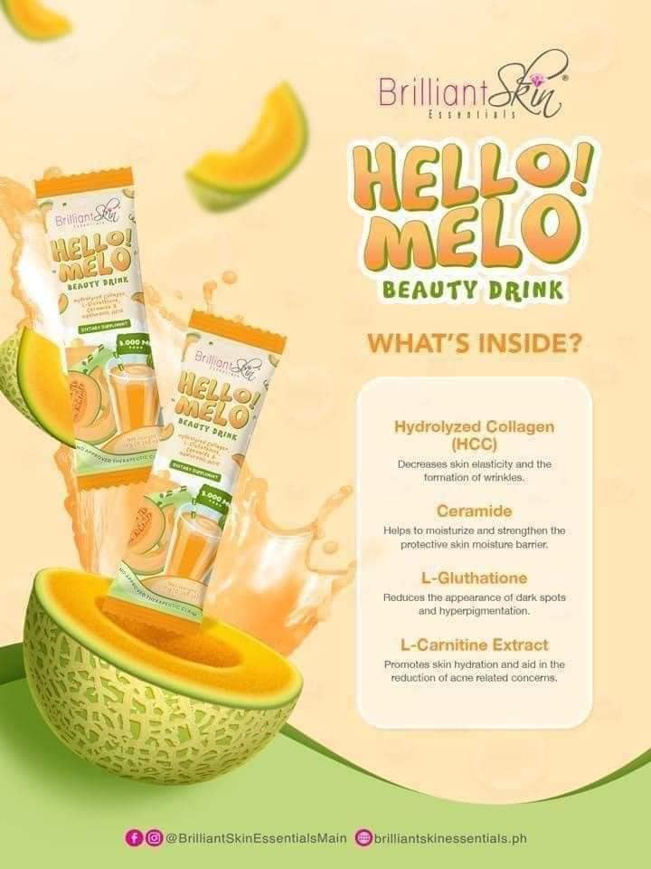 Brilliant Skin Hello Melo Beauty Drink 10 Sachets