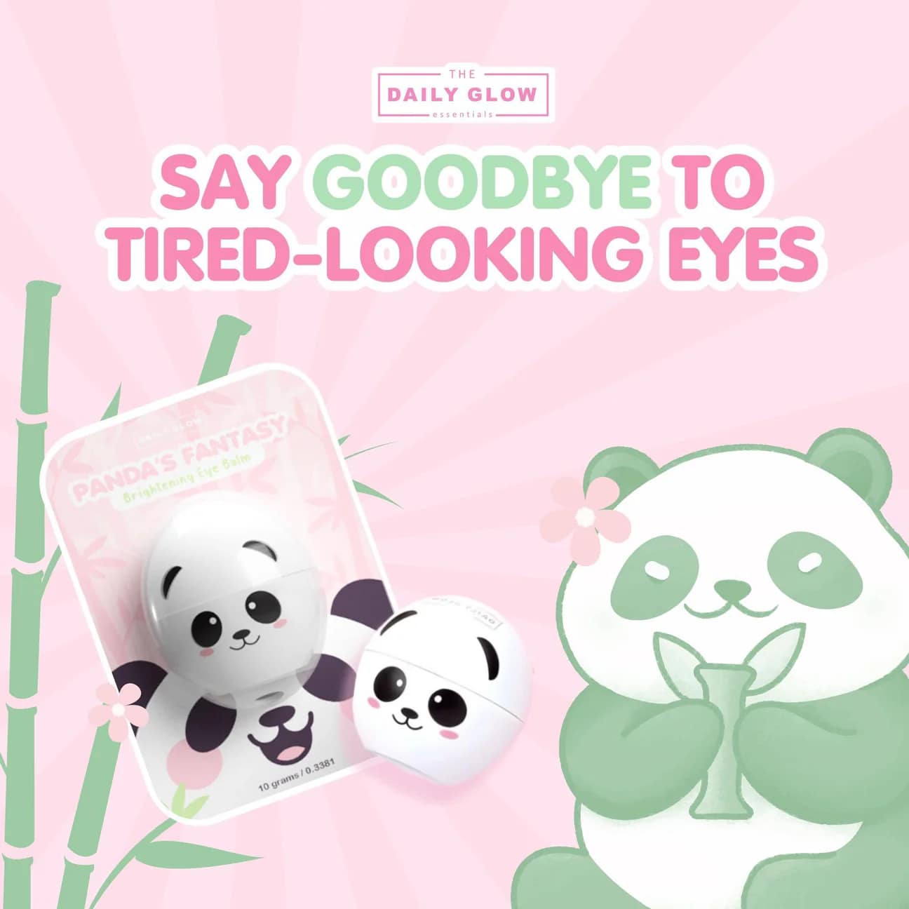 The Daily Glow Panda's Fantasy Brightening Eye Balm 10g