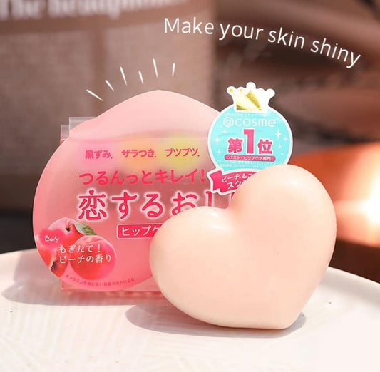 Japan Pelican Peach Booty Care Scrub Soap
