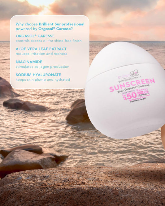 Brilliant Sunscreen with Orgasol® Caresse SPF50 PA++++ 50g
