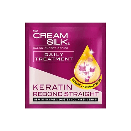 Cream Silk Daily Treatment Keratin Rebond Straight 18mLx6sachets