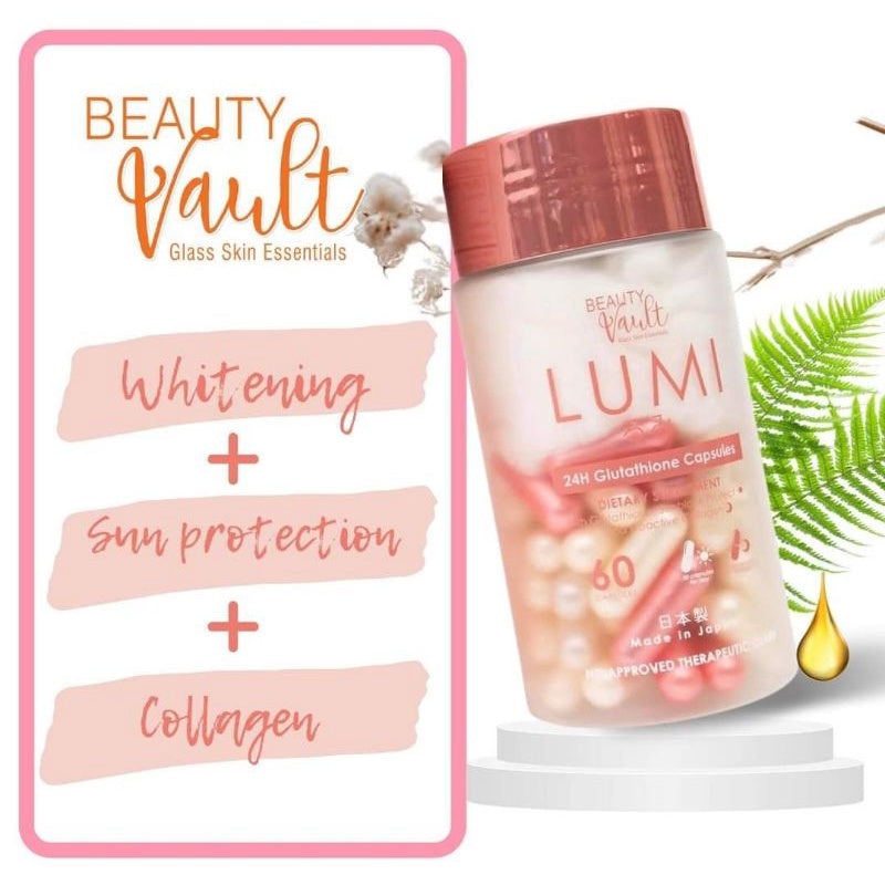 Beauty Vault Lumi 24H Glutathione (60 Capsules)