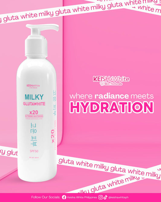KEISHAWhite Milky GLUTWHITE X20 Extreme Whitening Lotion SPF20 250mL