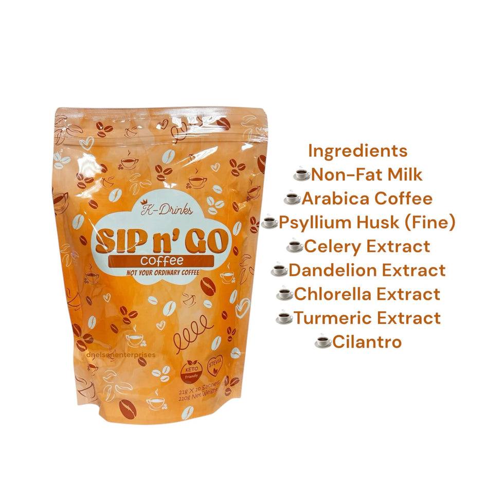 K-Drinks SIP n GO Coffee 10sachets