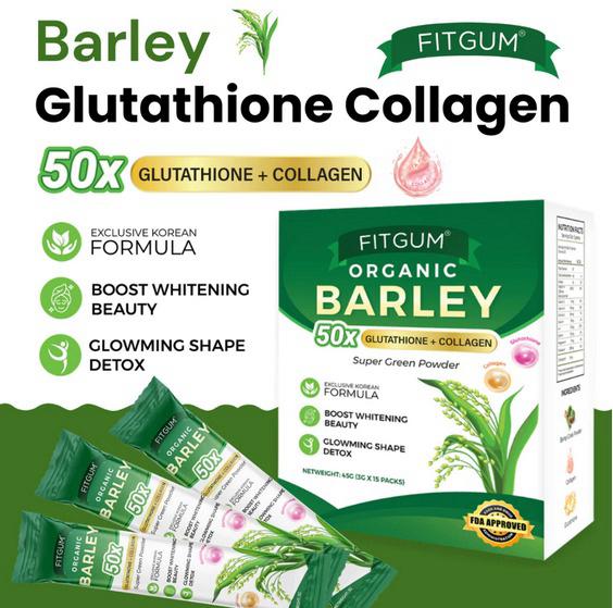 barley glutathione HEALTH, BEAUTY, VITALITY FitGum Organic Barley Powder Drink