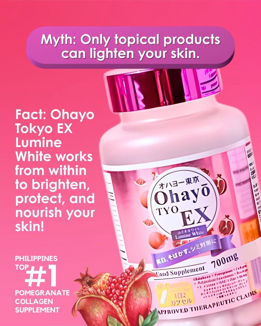 OHAYO TYO EX Lumine White 700mg 60caps