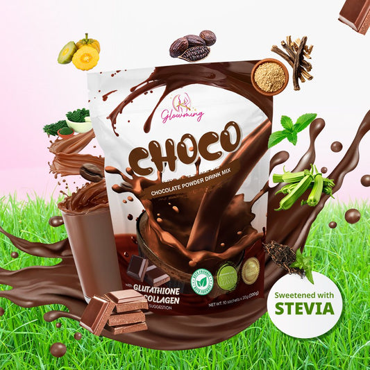 Glowming Shape Detox Choco with Glutathione and Collagen (20g x 10sachets)