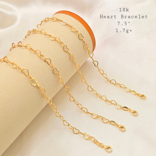 Heart Gold Bracelet