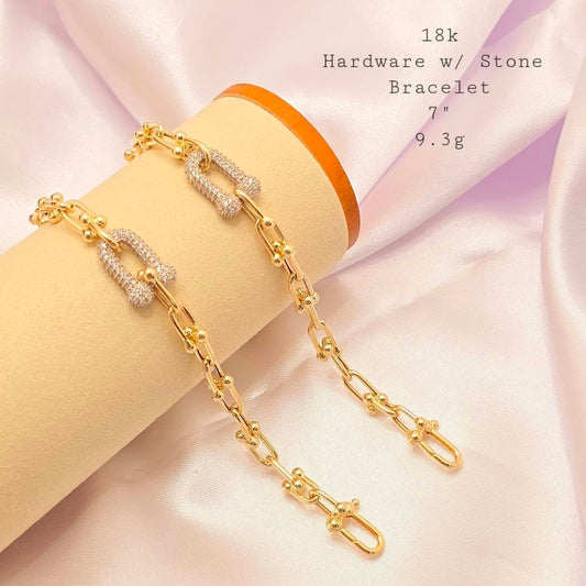 Hardware with Stone Bracelet