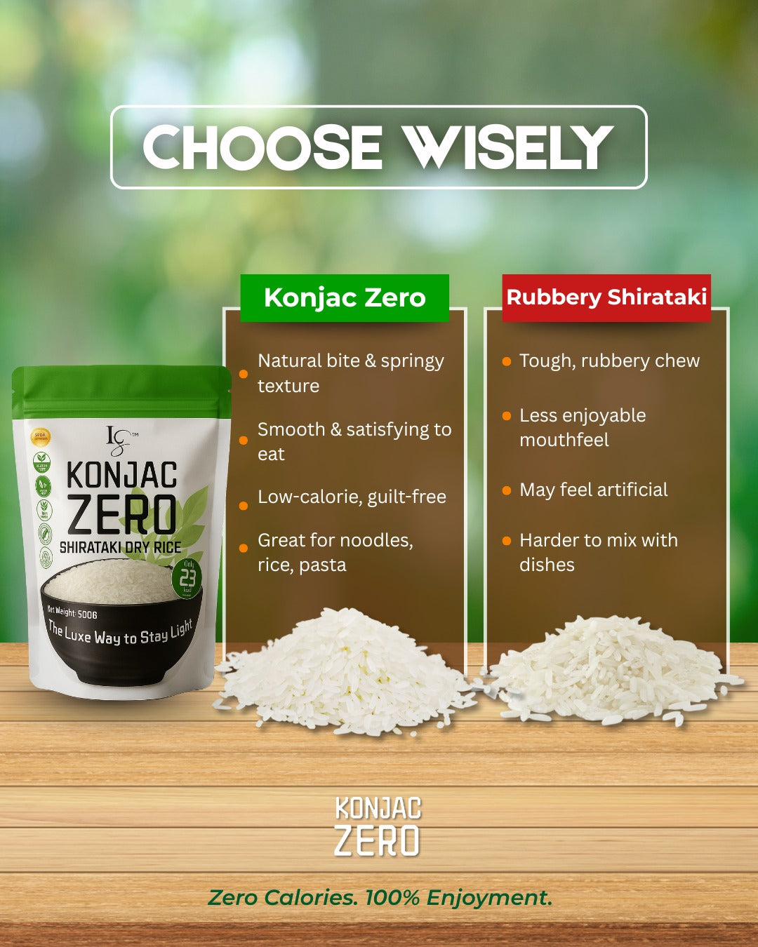 Luxe Slim Konjac Zero Shirataki Dry Rice