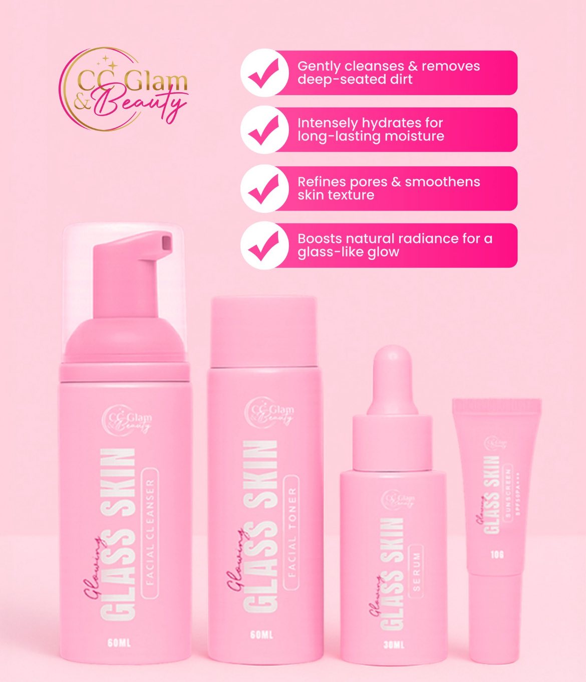 CC Glowming Glass Skin Set