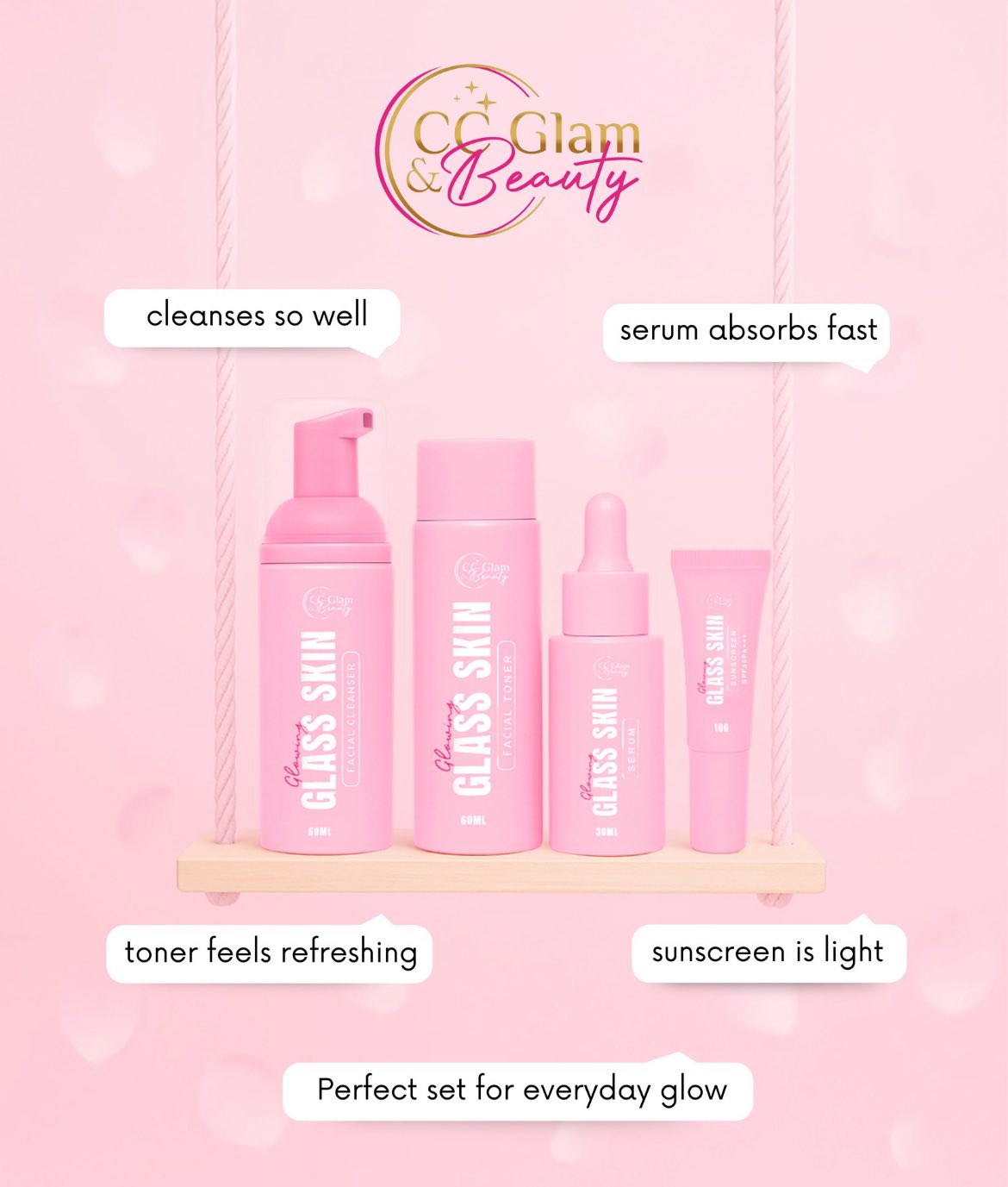 CC Glowming Glass Skin Set