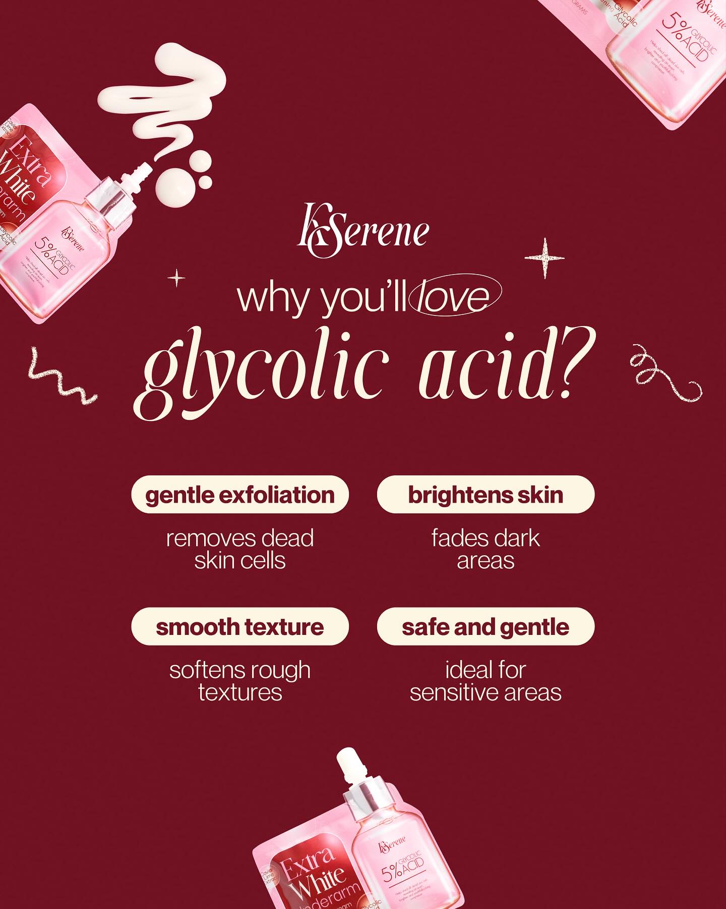 KSerene Extra White Underarm Serum Cream 30g