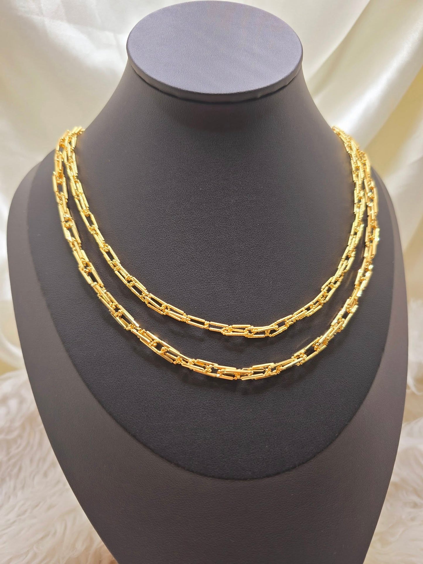 18K Saudi Gold YSL Necklace VVSPL