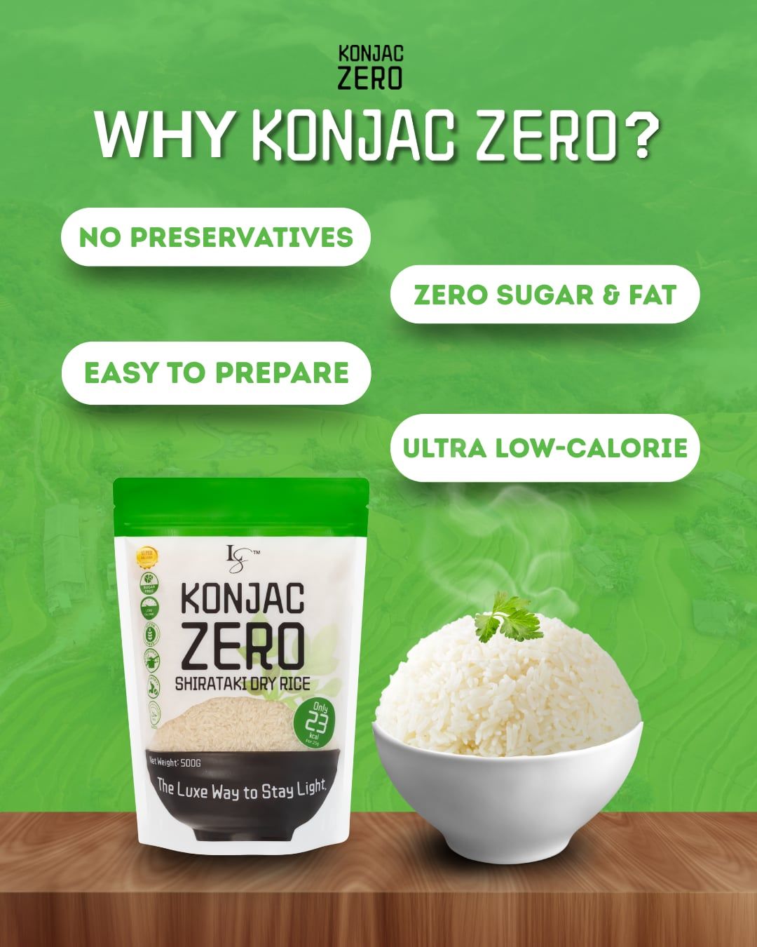 Luxe Slim Konjac Zero Shirataki Dry Rice