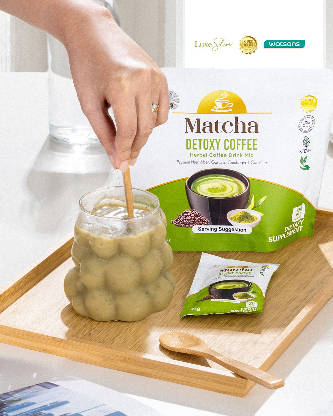 Luxe Slim Matcha Detoxy Coffee 8sachets