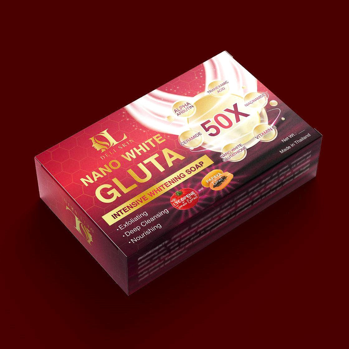 Deli Skin Nano White Gluta Intensive Whitening Soap 90grams