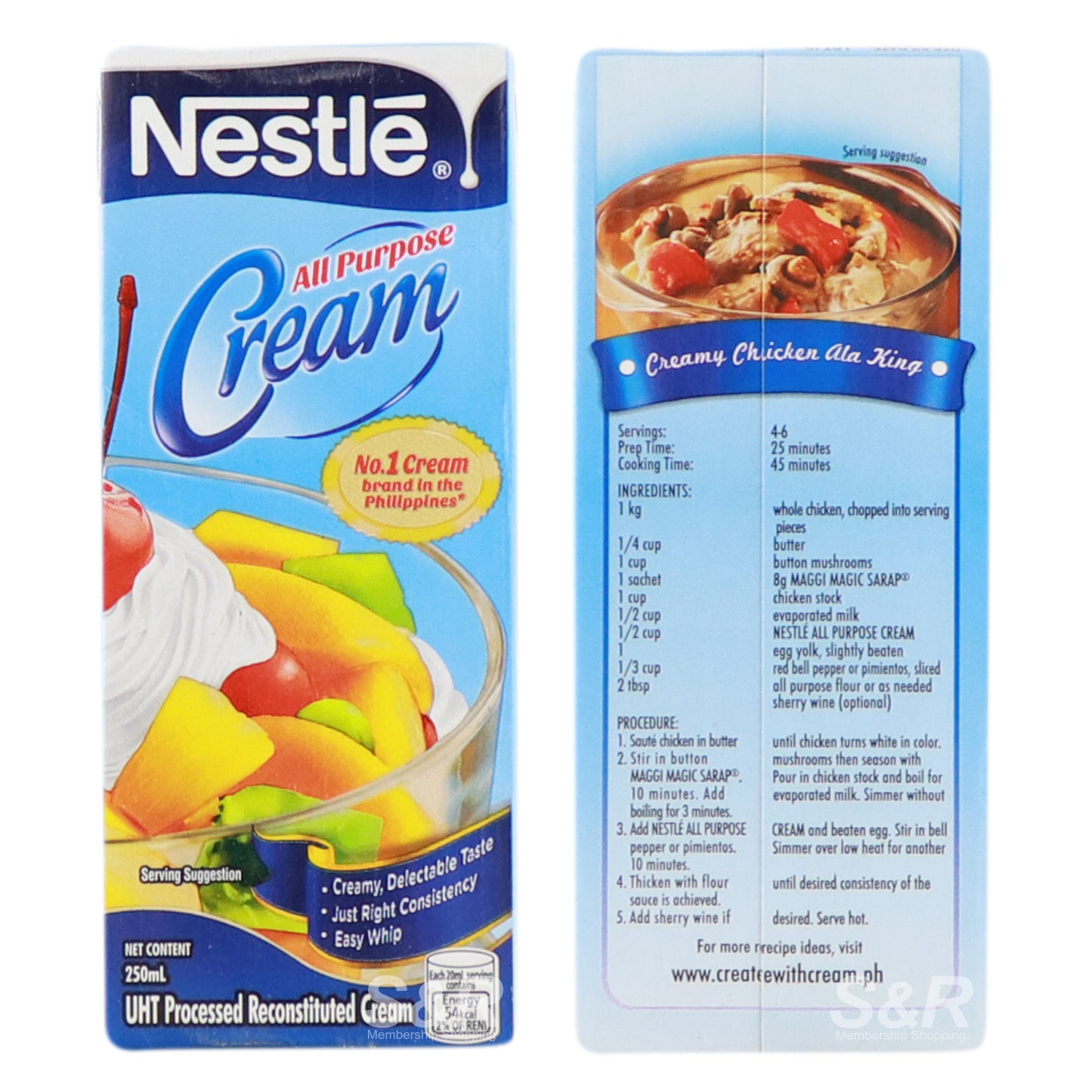Nestle All Purpose Cream 2X 250mL