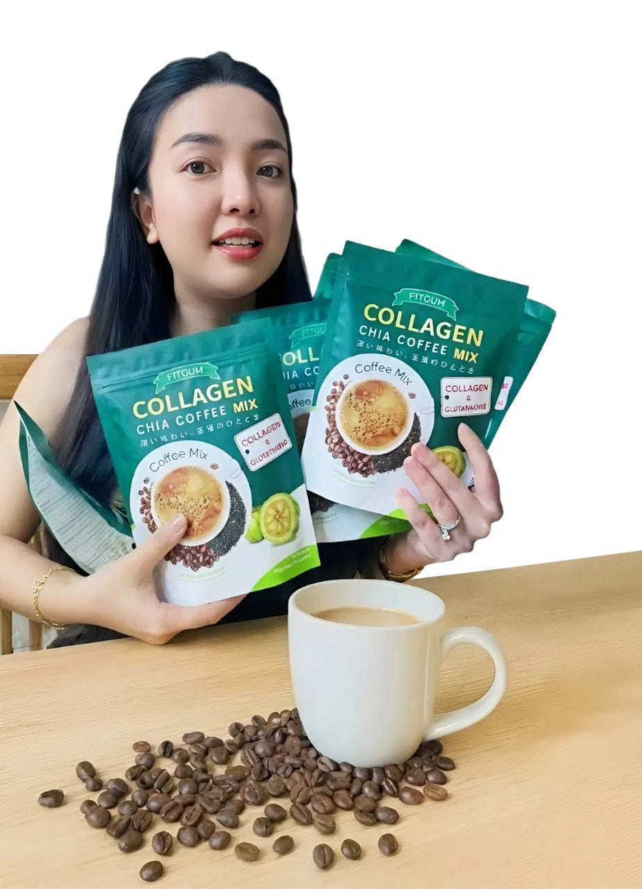 Fitgum Collagen Chia Coffee (12g x 10sachets)