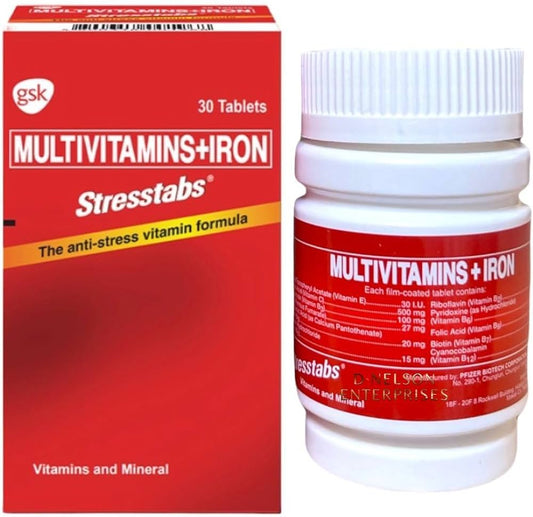 Stresstabs Multivitamins+Iron 30tablets