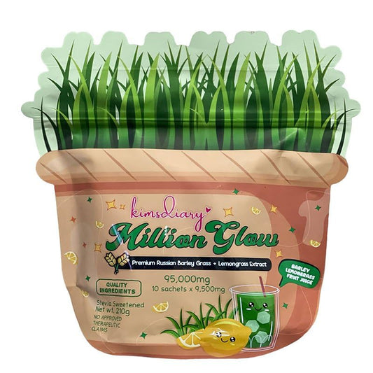 Million Glow Premium Russian Barley Grass + Lemongrass Extract Flavor 21gx10s