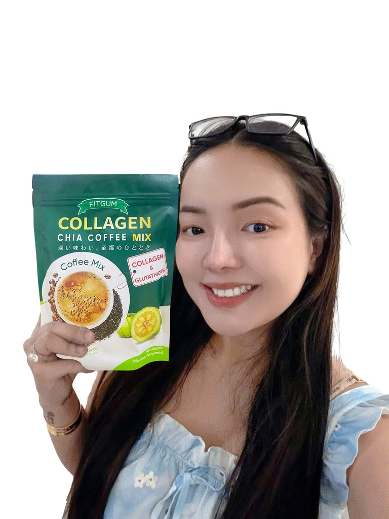 Fitgum Collagen Chia Coffee (12g x 10sachets)