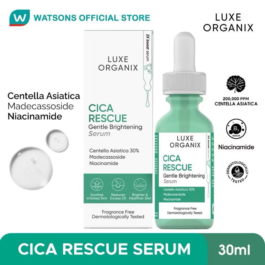 Luxe Organix Cica Rescue Gentle Brightening Serum 30mL