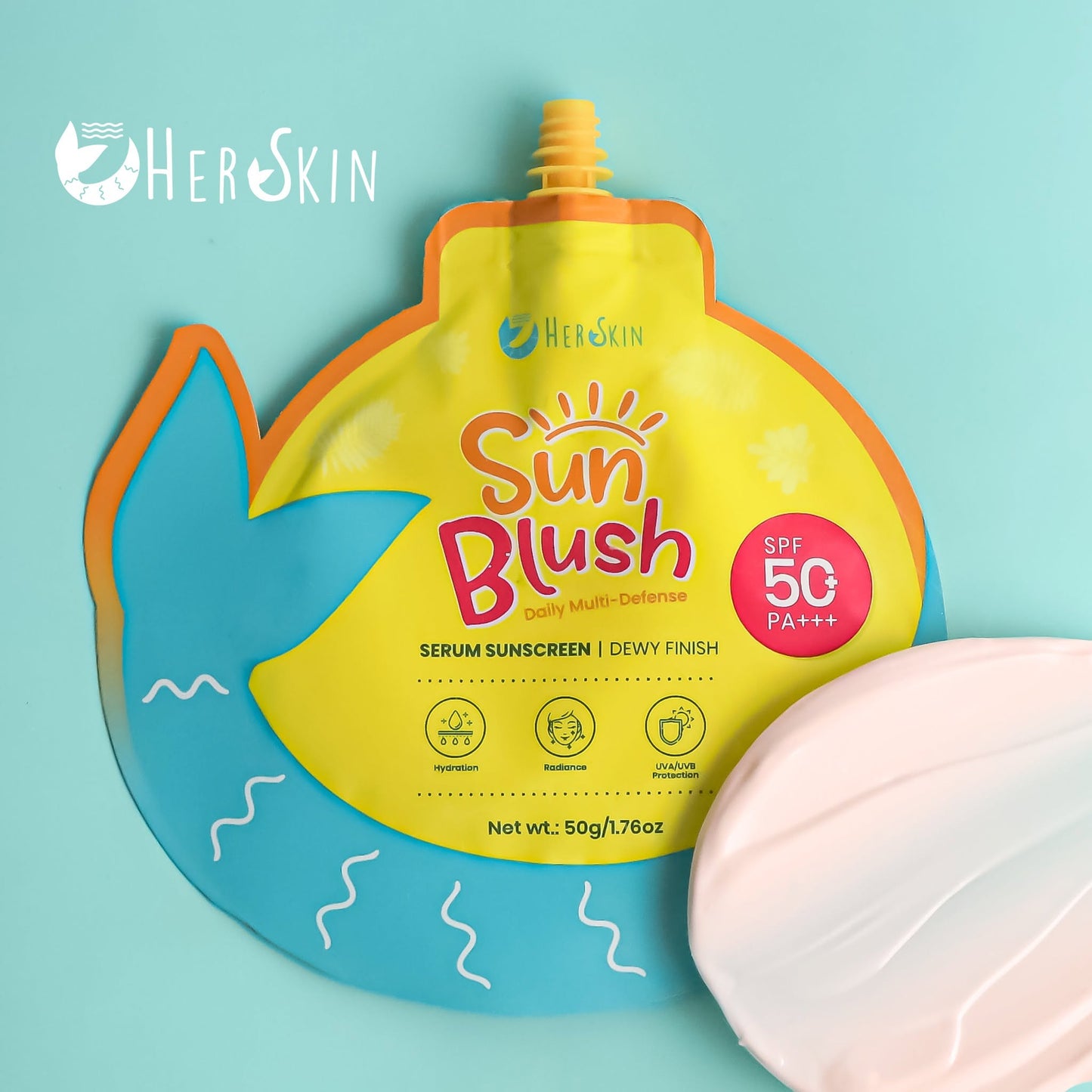 HerSkin Sun Blush Serum Sunscreen SPF50PA+++