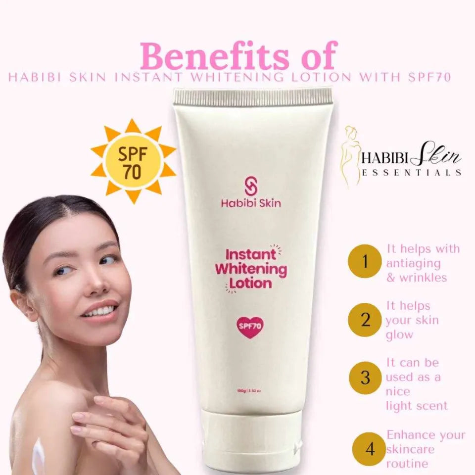 Habibi Skin Instant Whitening Lotion SPF 70 - 100g