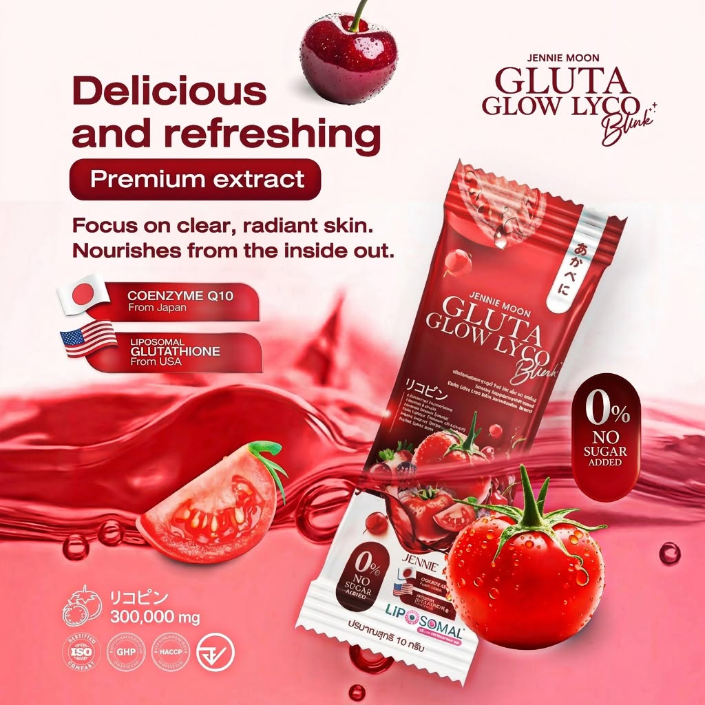 Jennie Moon Gluta Glow Lyco Blink (30 Sachets)