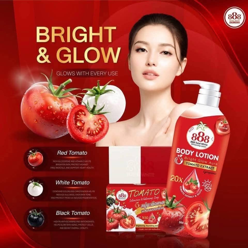 888 Body Lotion Bright Glow Aura SPF 50+ 500mL