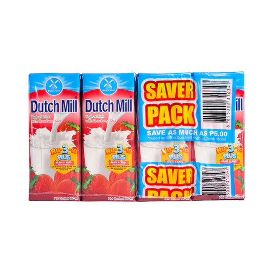Dutch Mill Yogurt Drink Strawberry 4 x 180mL
