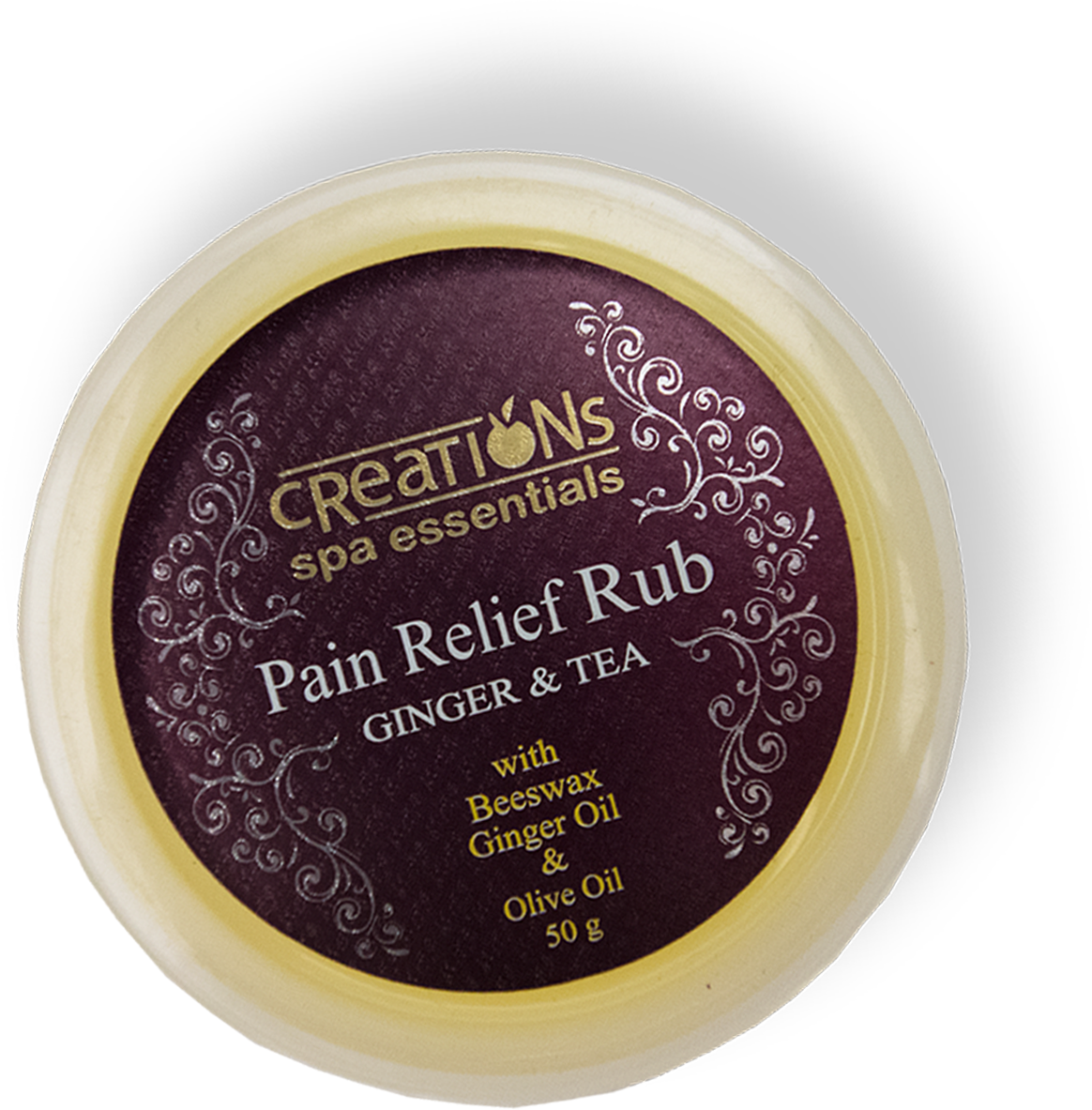 Creations Spa Essentials Pain Relief Rub – Ginger & Tea 50g
