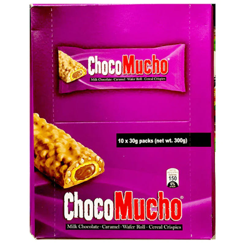 Choco Mucho Milk Chocolate Caramel Wafer Roll 30gX10bars