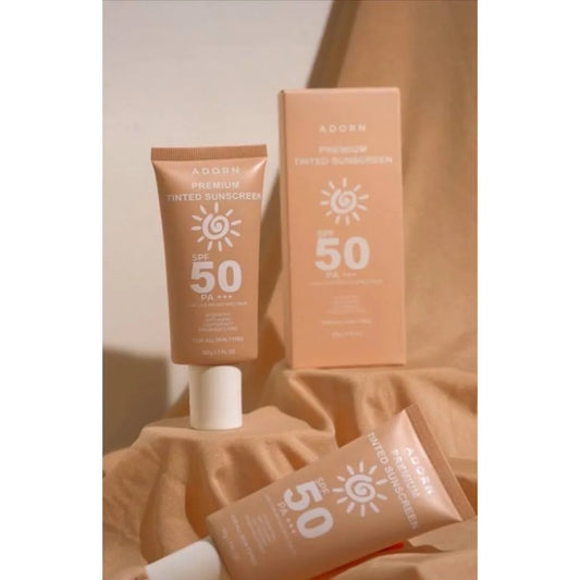 Adorn Premium Tinted Sunscreen SPF 50 PA +++ 50g