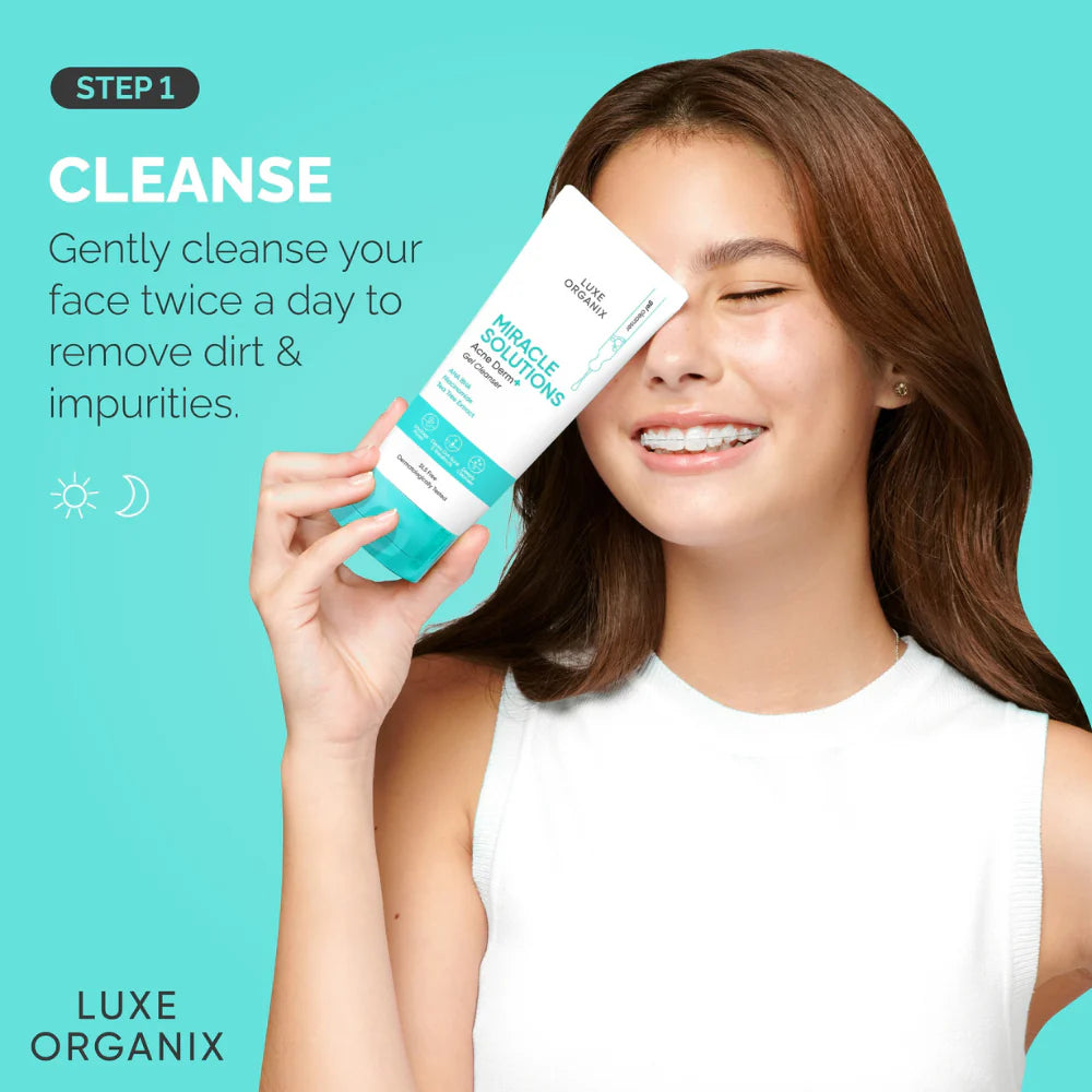 Luxe Organix Miracle Solutions Acne Derm+ Gel Cleanser 150g