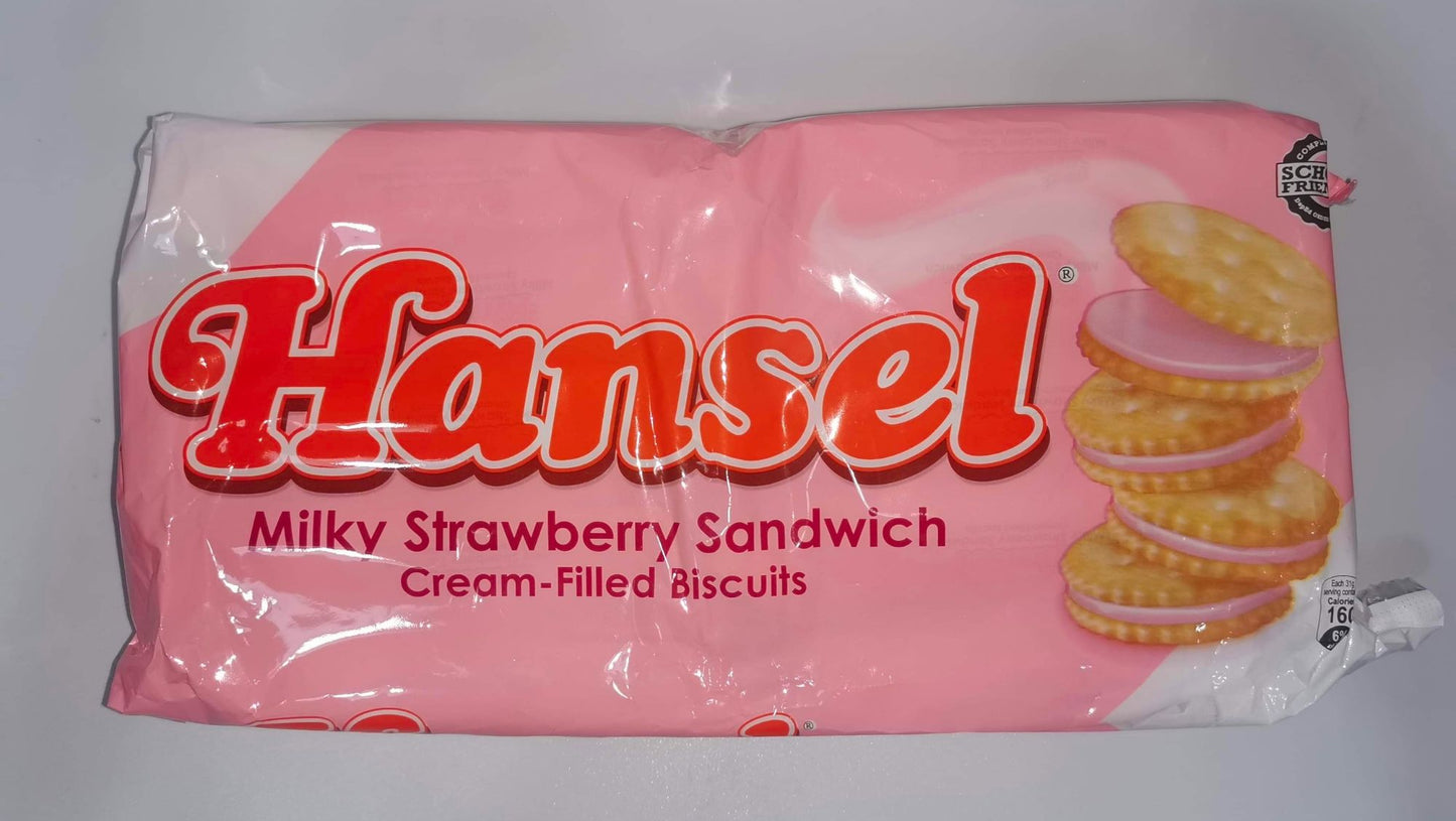 Hansel Milky Strawberry Sandwich 31gX10's