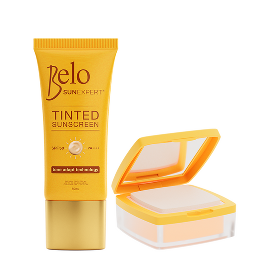 BELO SunExpert Tinted Sunscreen SPF 50 PA++++ Tone Adapt Technology 50mL