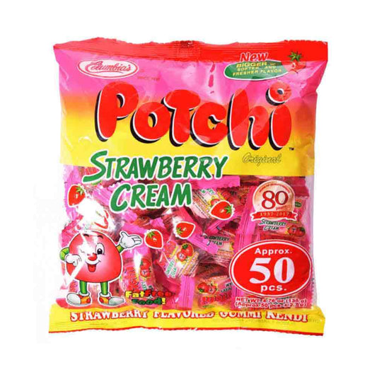 Potchi Strawberry Cream Candy 50pcs