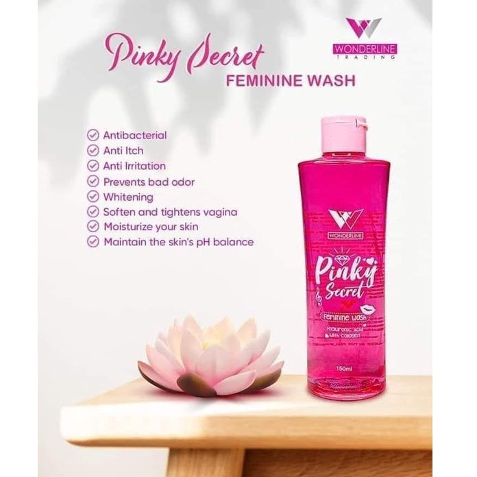 Wonderline Pinky Secret Feminine Wash (Hyaluronic Acid + Collagen) 150 ml