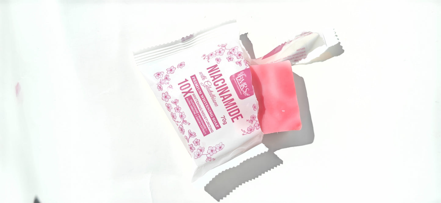 BMRS Niacinamide with Glutathione Premium Whitening Soap 70g