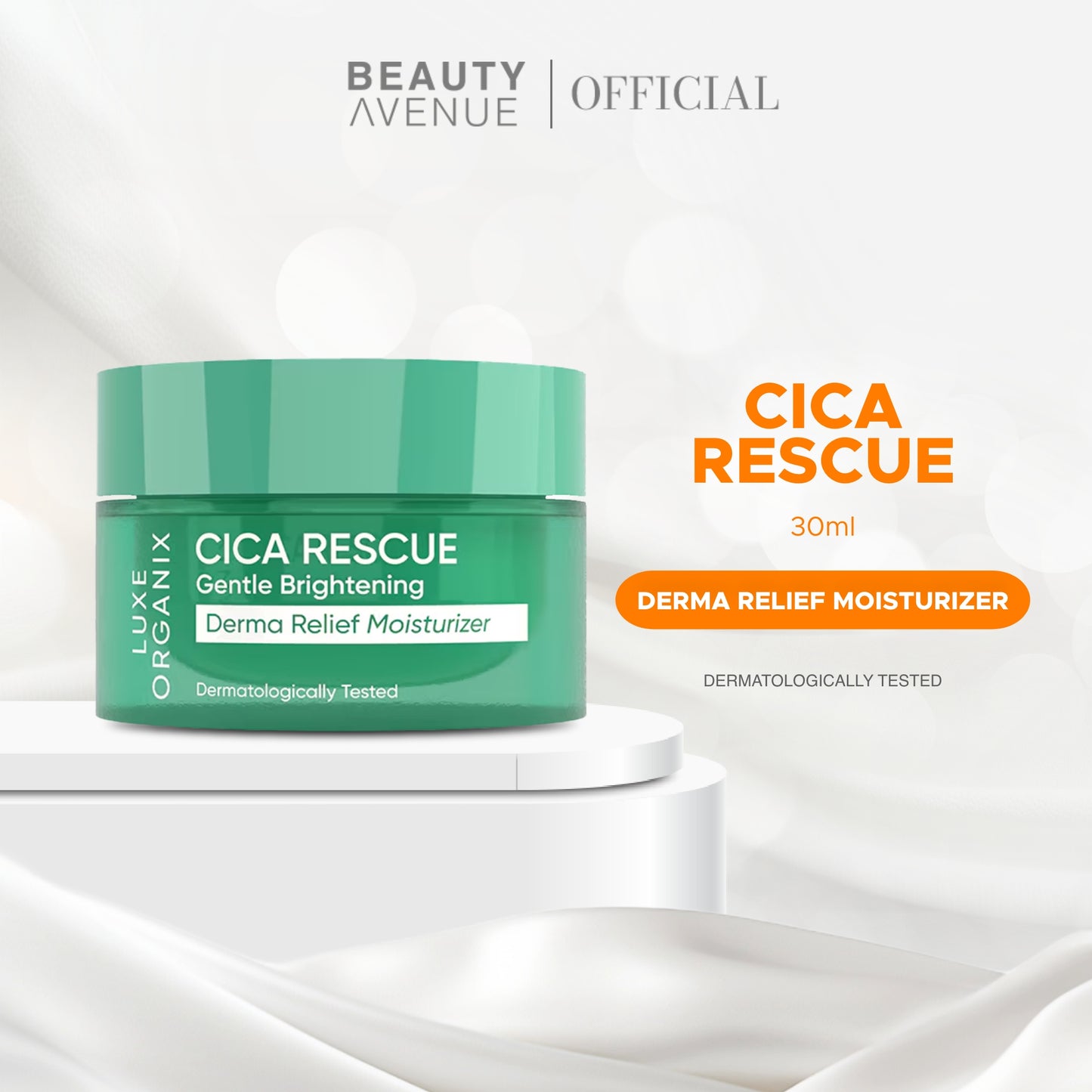 Luxe Organix CICA Rescue Gentle Brightening Derma Relief Moisturizer 50g