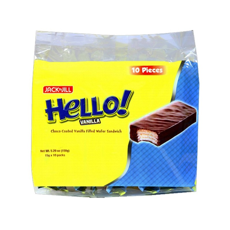 Jack N Jill Hello Wafer Vanilla 10 Pieces