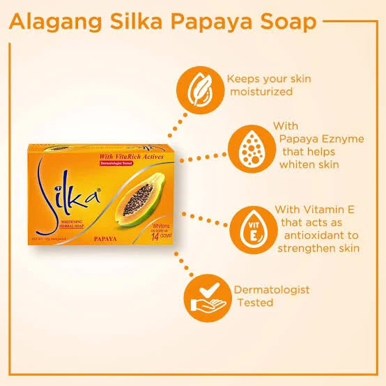 Silka Papaya Whitening Herbak Soap 135g