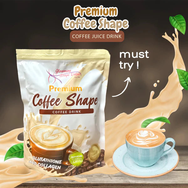 Coffe Shape Glowming Shape Detox Premium Coffee Shape with Glutathione and Collage ...