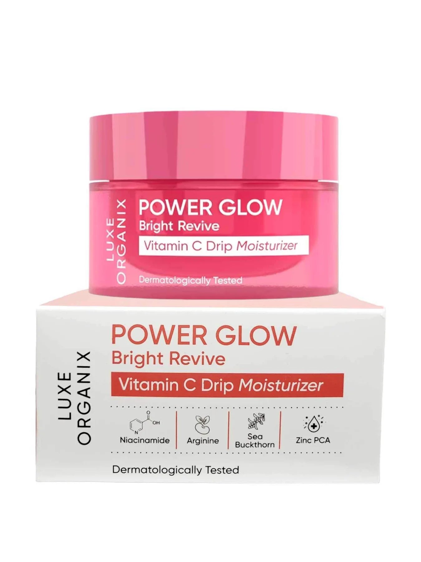 Luxe Organix Powder Glow Bright Revive Vit C Drip Moisturizer 50g